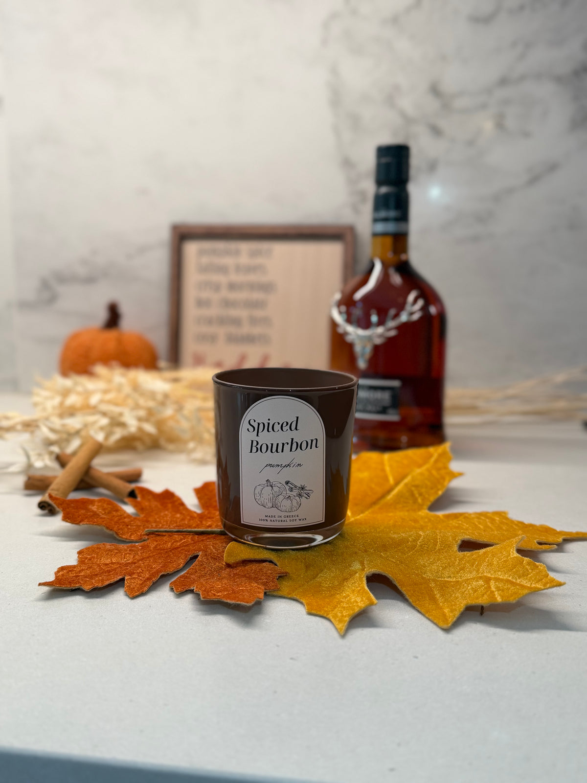 Spiced Bourbon Pumpkin κερί